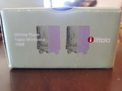 iittala Ultima Thule Cordial Shot Glass Tapio Wirkkala 1968 Finland. Set of two.