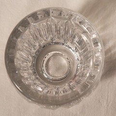 Crystal Votive or Pillar Candle Holder 3 in