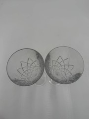 Set of 2 Lenox Irish Spring MacKenna Flute Glasses. Irish Cut Crystal-New In Box