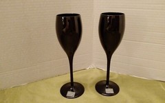 Glasses 2 Mikasa Elegance Elegant Black 8.5″ Wine Glasses Slovenia