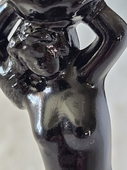 Cambridge Glass Statuesque #3011 Ebony Nude Stems Cocktail Glass