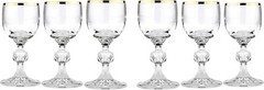 Crystalex Bohemia Golden Celebration Claudia Set of Glasses, 24 pieces