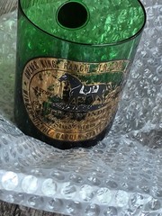 ​Vintage Bonomi Italy MCM Green Glass – Little Wonder Horse Racing Gold Leaf 22K