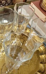Arcoroc Luminarc Octime Clear Stem 4 Champagne Glasses Flutes 8.75″ 4 oz. France