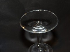 Wine Glass Etched Wheat Wild Flower Clear Drinking Glass Wine Glass Cordial