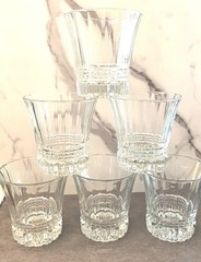 Set/6 Cristal D’Arques/Durand Victoria Double Old Fashioned Glasses Whiskey Bar