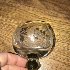 SET OF 11–VINTAGE Crystal Mf die Glass Idee Glasses 4.5″ Stickers Grapes