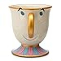 Character Face Pedestal Mug Cream With Gold Trim