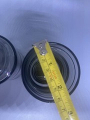 Libby Juice Glass Black Gray Stripes 1970s Smoke Gray 6oz Set Of 2