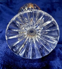 Mikasa Set of 4 Clear Crystal Wine glasses Christmas Tree Decorative