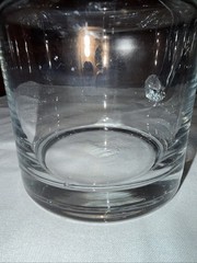 ‘Tumble Up’ Bedside Carafe Pitcher And Nesting Glass 7” Desk Nightstand Jug
