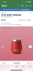 2 YETI Ramblers 26 oz Bottle/Chug Cap – 10oz Wine Tumbler check description