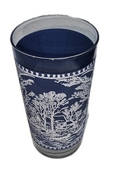 Vintage Royal China Currier & Ives «The Old Ghrist Mill» 12 oz Drinking Glass
