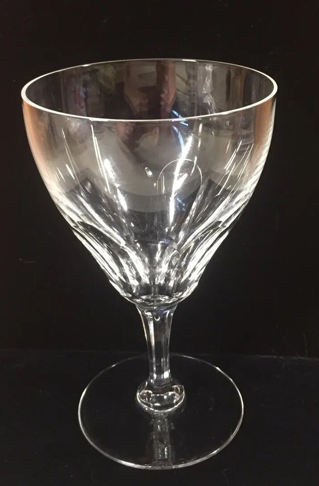 Vintage Val St Lambert Riviera Water Goblet 6 1/8″ Signed Discontinued