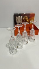 Masquerade Cristal d’Arques Champagne Flute Glasses with original Box – Set Of 4