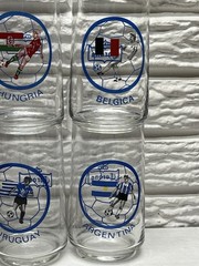 RARE Vtg. 12 pc. 12 oz. Corona Soccer Fútbol Glasses Different Countries