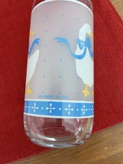 Libbey Frosted Country Geese Pattern (2) Mis-matched Read Description