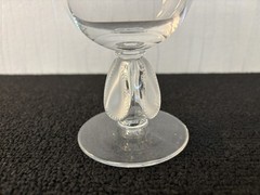 Bellini Water Glasses In Lalique Crystal H: 16 Cm
