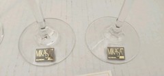 Lot of 4 New With Tags NWT Mikasa Flame D’Amore Champagne Flutes / Glasses