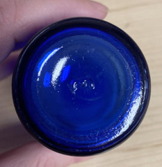 Maryland Glass Co. RING O RINGS Cobalt Blue Flat JuiceTumbler