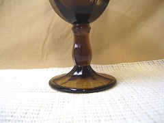 Viking Crystal Arlington Brown Wine Goblet