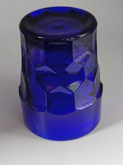 Vintage «Viking» Glass Georgian Cobalt Blue Set – 1 Water Glass (5.75″) 3 Juice