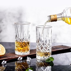 Clear Highball Glasses Set of 6 – 14 Oz Ideal for Entertaining