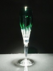Faberge Lausanne Emerald Green Champagne Flute ( One Flute )