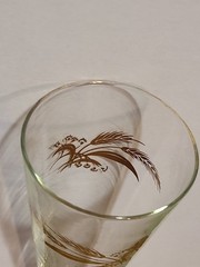 Vintage Libbey Golden Wheat Beer Pilsner Glass