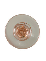 Vintage 70s Indiana Glass Madrid Pattern Recollection Pink Goblet Water Ice Tea