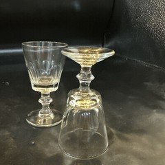 Seneca Glass Martha Washington Set 2 Cordial Glasses 3 3/8 In