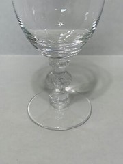New Set Of 6 Lalique Saint Hubert Port Glasses Stem Crystal Liquor Glass France