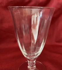 8 Fostoria NIAGARA 6026 Fosnia Water Goblets Iced Tea Glasses Wavy Optic VTG D/C