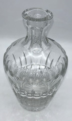 Wine Decanter 24% Lead Crystal Glass No Stopper. Made In Hungray Crystal Clear