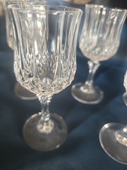 5 PC Set Cristal D’Arques Longchamp 2 oz Crystal Glasses Cordial Liqueur Sherry