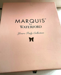 Pair of Marquis by Waterford Celebration Toasting Champagne Flutes – Rare Design