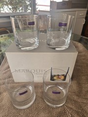Waterford Marquis Moments Double Tumbler Set of Four New Open Box
