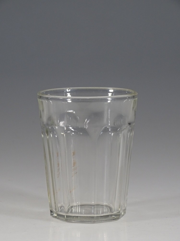 Vintage Dominion Glass EAPG Crystal Colonial Water Tumbler Maple Leaf Logo c1900
