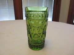 Set of 4 Colony Park Lane Avocado Green Iced Tea Tumblers