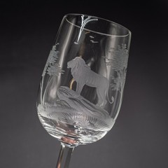Queen Lace Crystal «Kenyan African» Lion Claret Wine Glass – 6 3/4″ #B