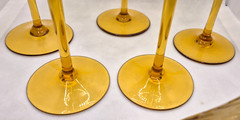 Vintage 1980’s MIKASA BLOSSOM GINGER Champagne Flutes-Set Of 5-Discontinud-EUC