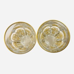 Vintage Set of 2 Baccarat Harcourt Empire Old Fashion Crystal Barware Glasses