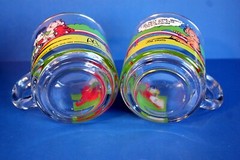 Vintage Pair of Mc Donald’s GARFIELD Jim Davis Glass Coffee Mugs, Cups 10 Fl Oz