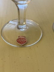 Arcadia Hand Made In Romania Vintage Glasses Set Of 4