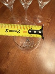 4 Lenox Erica Gold Crystal Wine Glasses w/ 22k Gold Trim Signed Discontinued