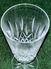 Waterford Crystal Lismore Crystal Champagne Flute Cut Glass Ireland 7.75” Signed