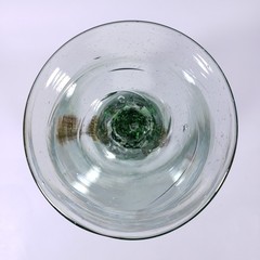 Mexican BLOWN GLASS Cactus Southwest Blue Green Yellow Wine Water GOBLET SET