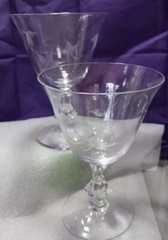 Bryce Brothers «Autumn » Crystal Goblets Glass (2) 5 7/8 » Discontinued Pattern