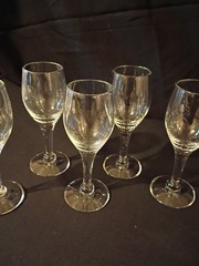 Clear 4″ Cordial Glasses. (264)t