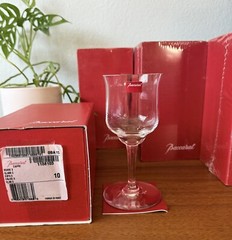 Baccarat Capri Wine Glass Set Of 4 Brand New In Box, 3 Sealed 1 Opened & Unused